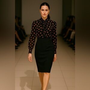 Hollister Ruffle Collar Boho Chic Blouse